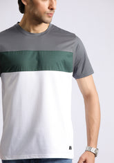 Grey White T-Shirt